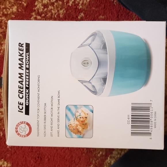 NEW Ice Cream maker & bowl spoon set - Picture 2 of 6